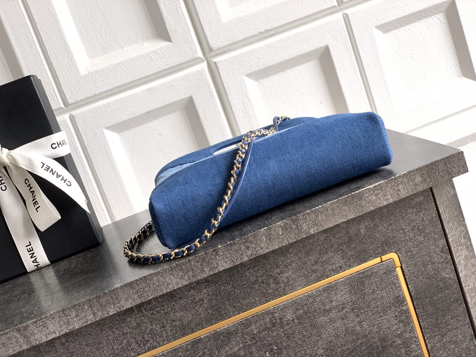 CHANEL 31 Mini Shopping Bag Light Blue AS4133 22x23x5cm