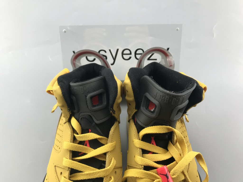 UA TRAVIS SCOTT X AIR JORDAN 6 RETRO CACTUS JACK YELLOW