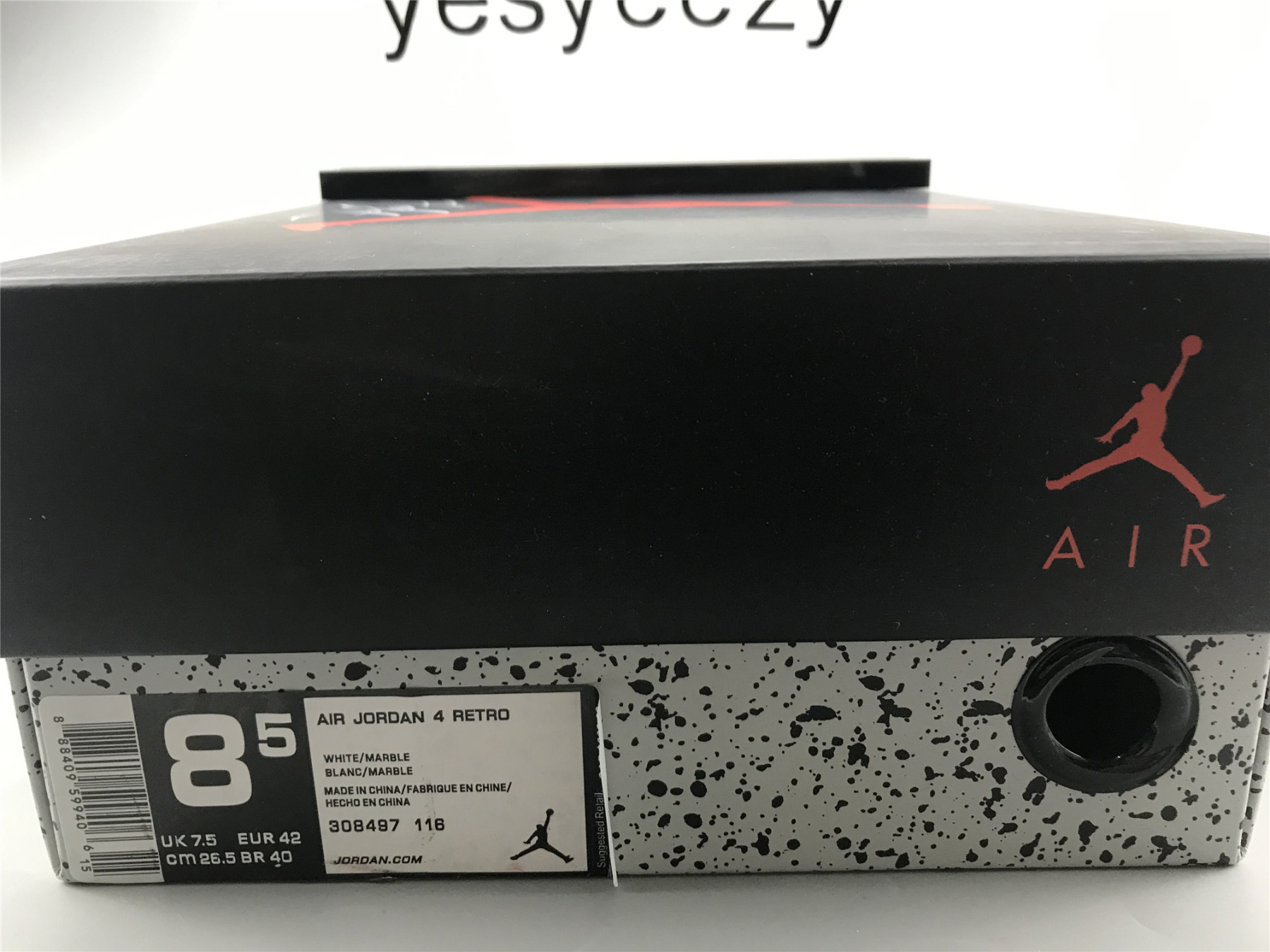 UA AIR JORDAN 4 RETRO "PALE CITRON"