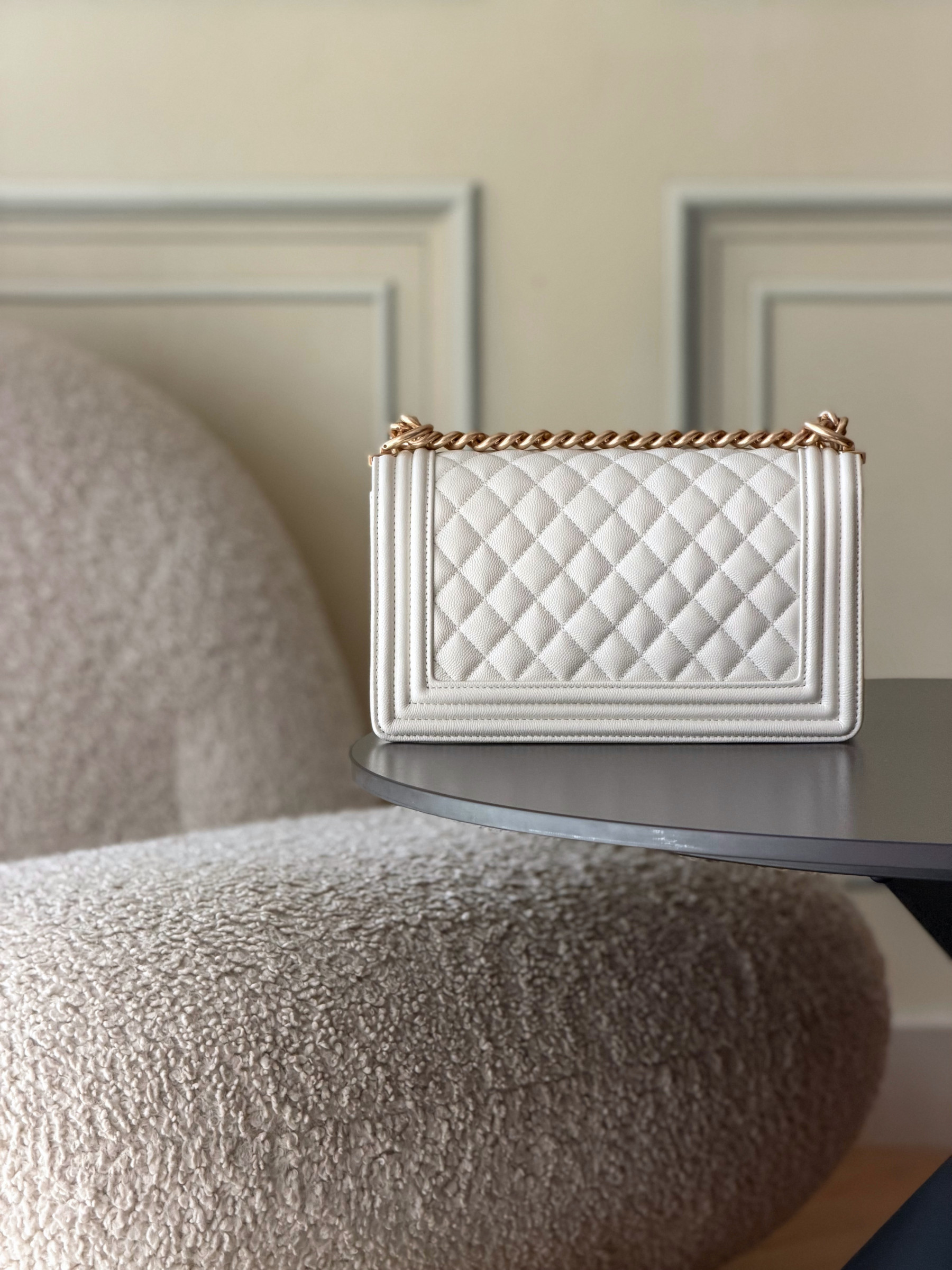 Ch**el Boy Handbag 15x25x9cm