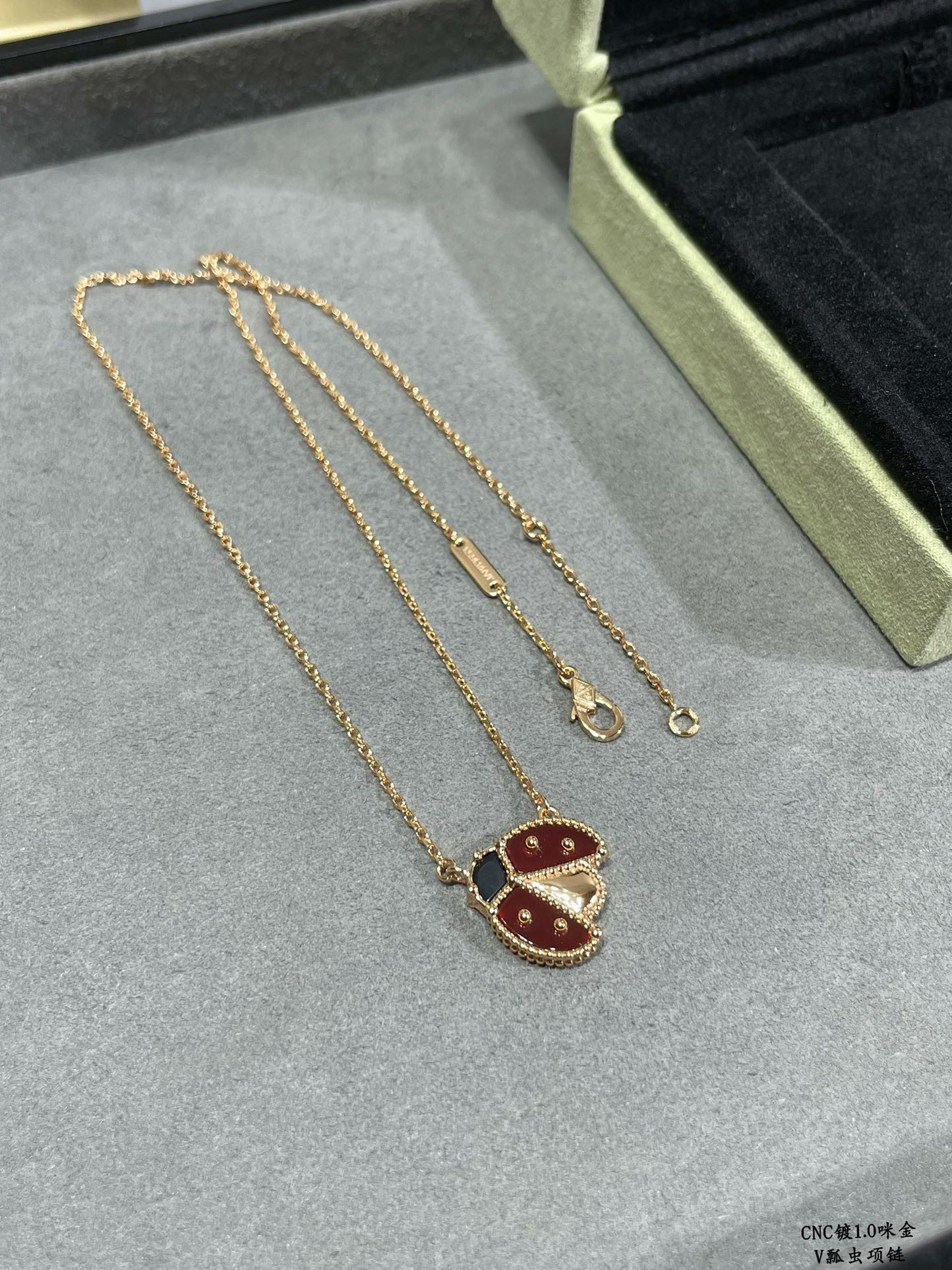 V*n Cl**f & Arpels ladybug Necklace