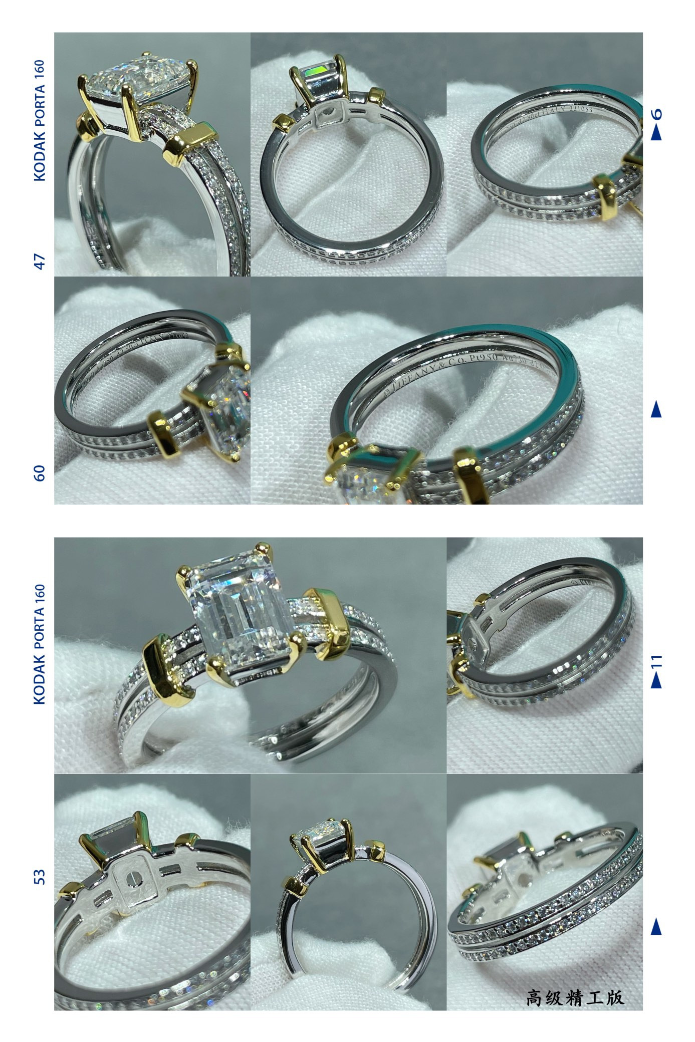 T*f*ny & Co. Mixed-Metal White D1am0nd Ring Ag925