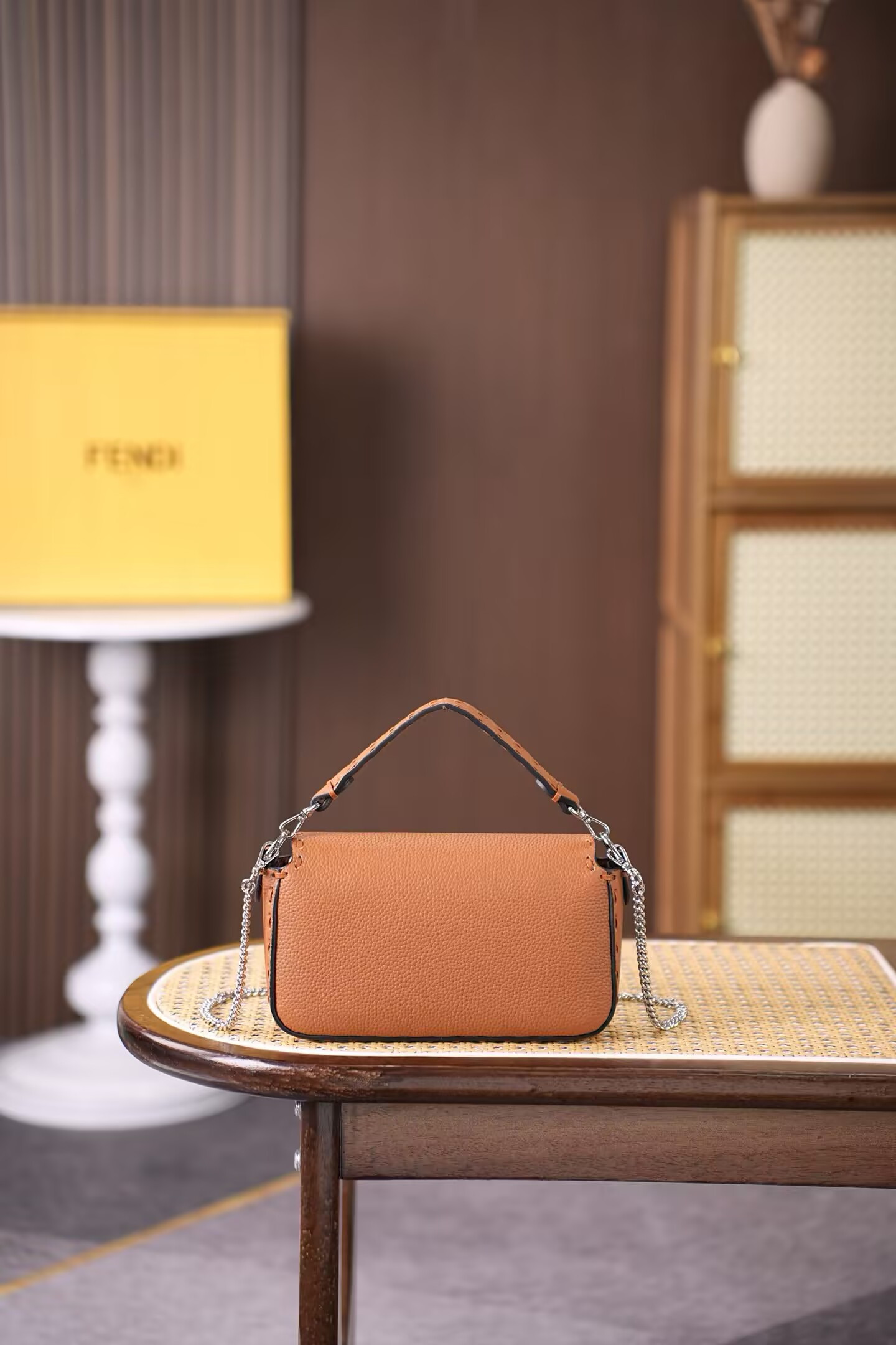 F**di Baguette Mini Selleria Bag 19.5x4.5x13cm