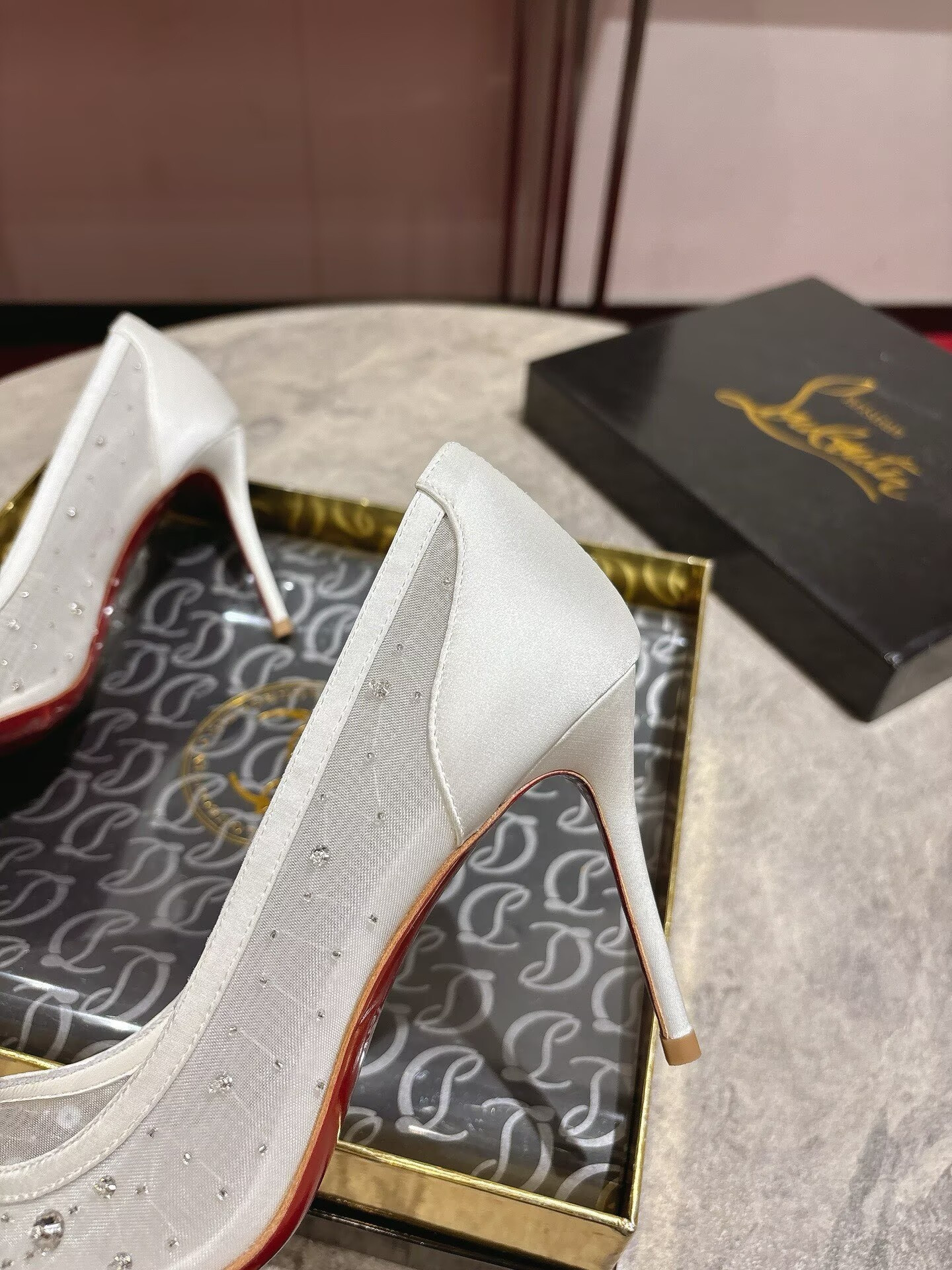 UA Chr1st1an Louboutin Miss Z Sparkling Pumps