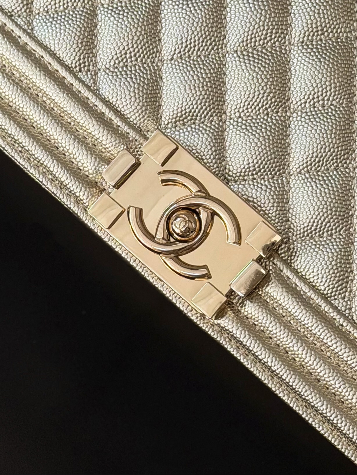 Ch**el Boy Handbag 15x25x9cm