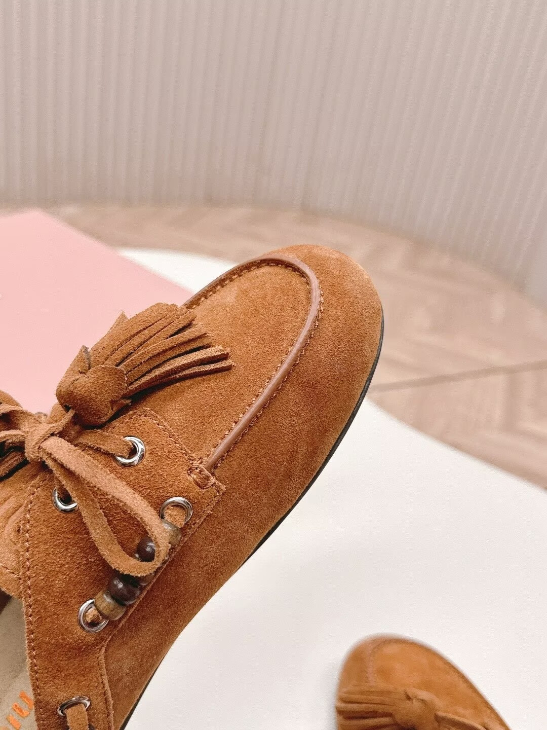 UA Miu Miu Tassel Mules