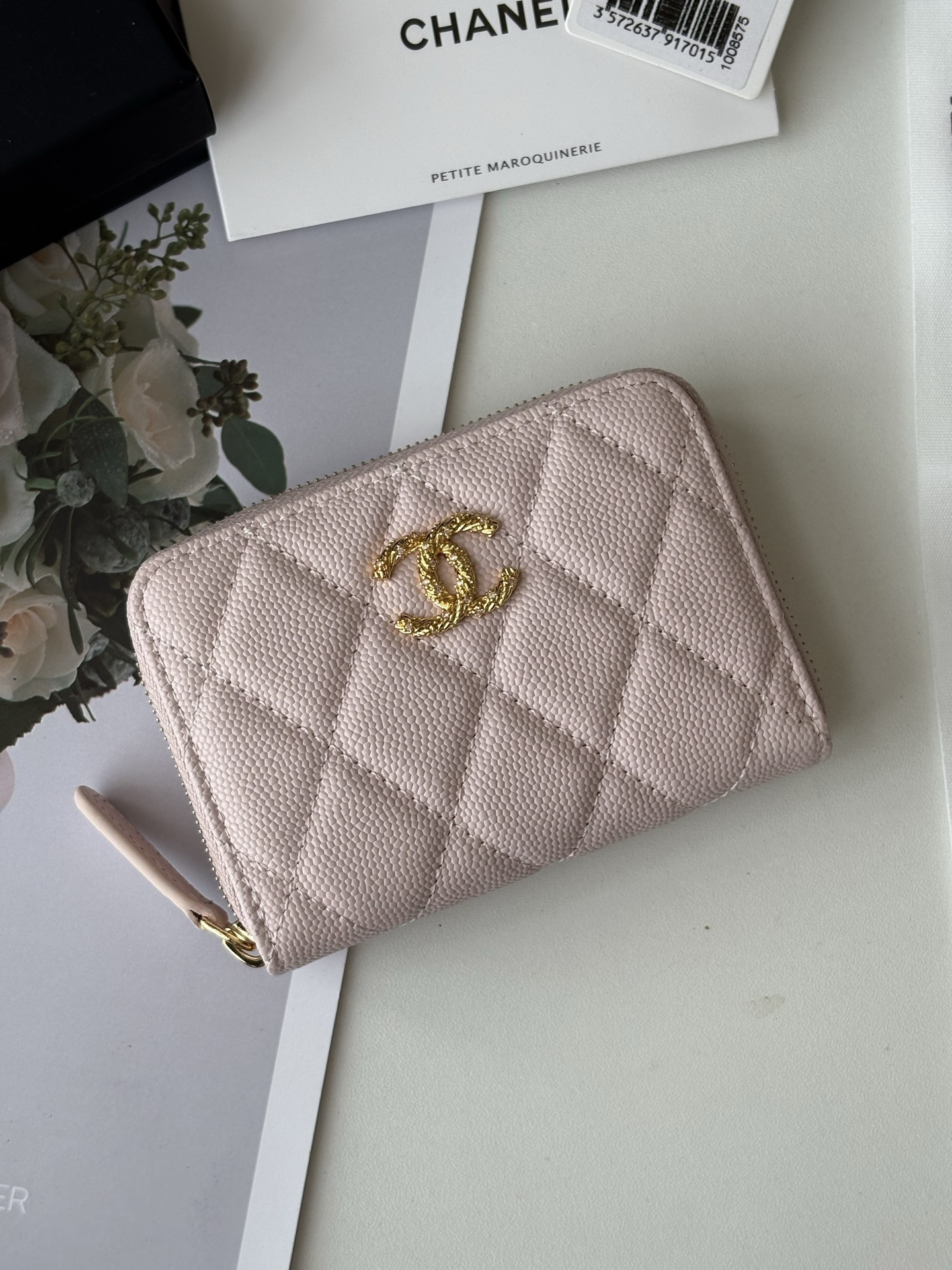 Ch**el Zippered Coin Purse AS5078 11x7.5x2cm