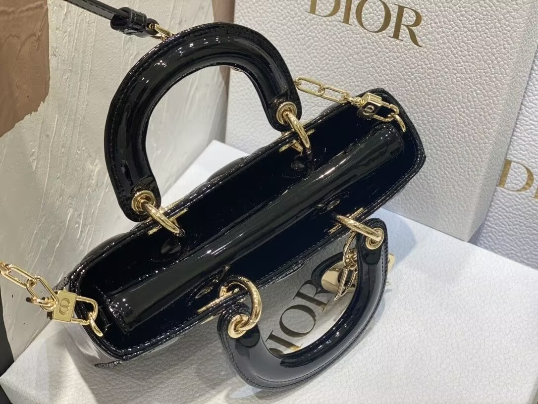 D10r SMALL LADY D-JOY BAG BLACK  22x6x12cm