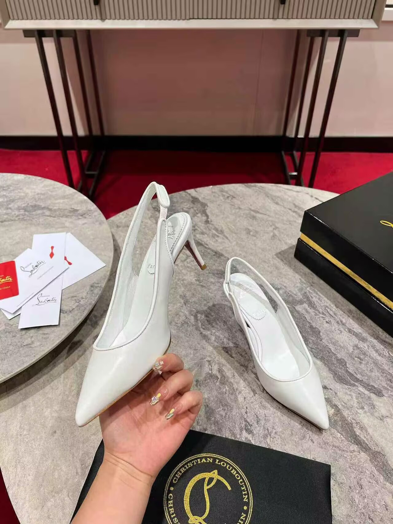 UA Chr1st1an Louboutin Sporty Kate Sling 65mm