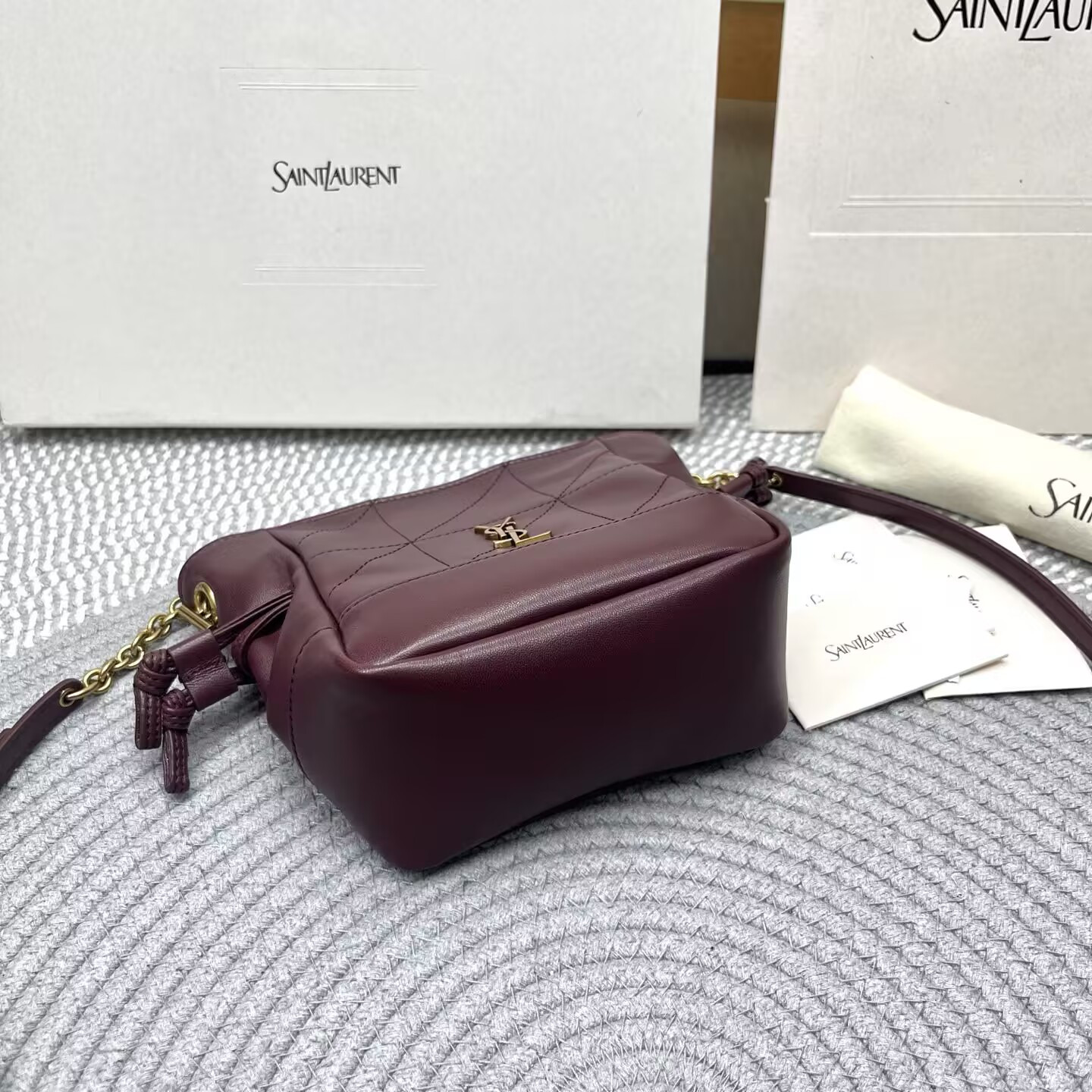 Y51 jamie mini shoulder pouch in lambskin 14.5x15.5x8cm