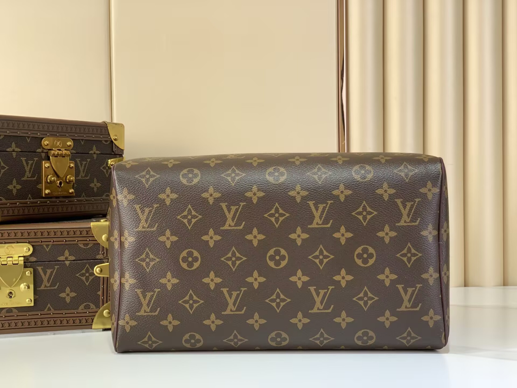 Louis Vuitton Speedy 30 Soft Celebration Monogram Handbag M28379 30x21x17cm