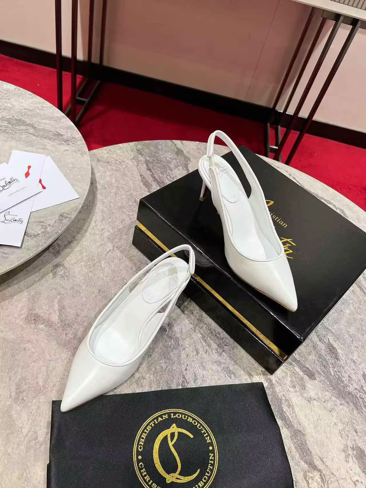 UA Chr1st1an Louboutin Sporty Kate Sling 65mm