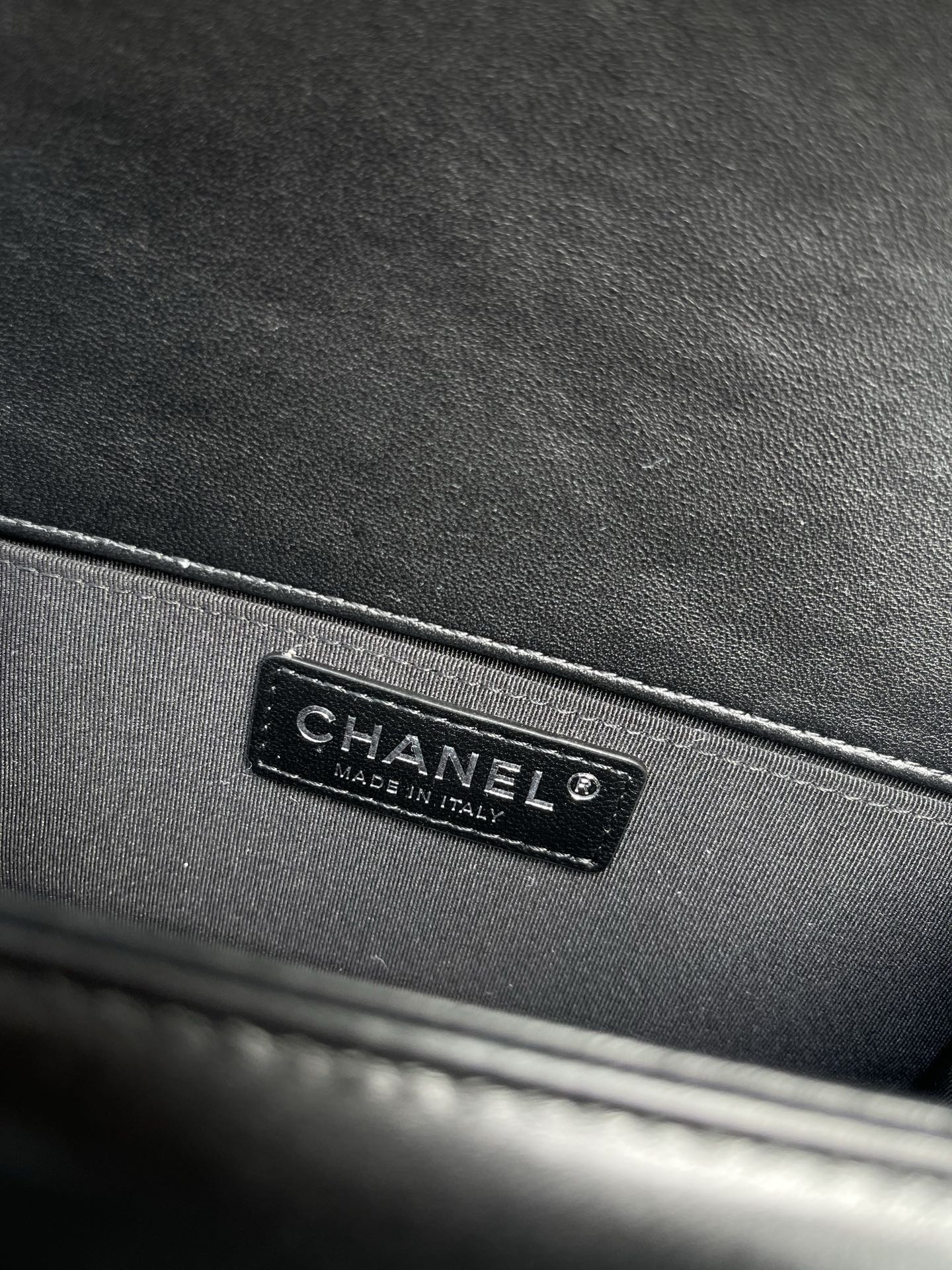 Ch**el small boy handbag a67085 12x20.5x8.5cm