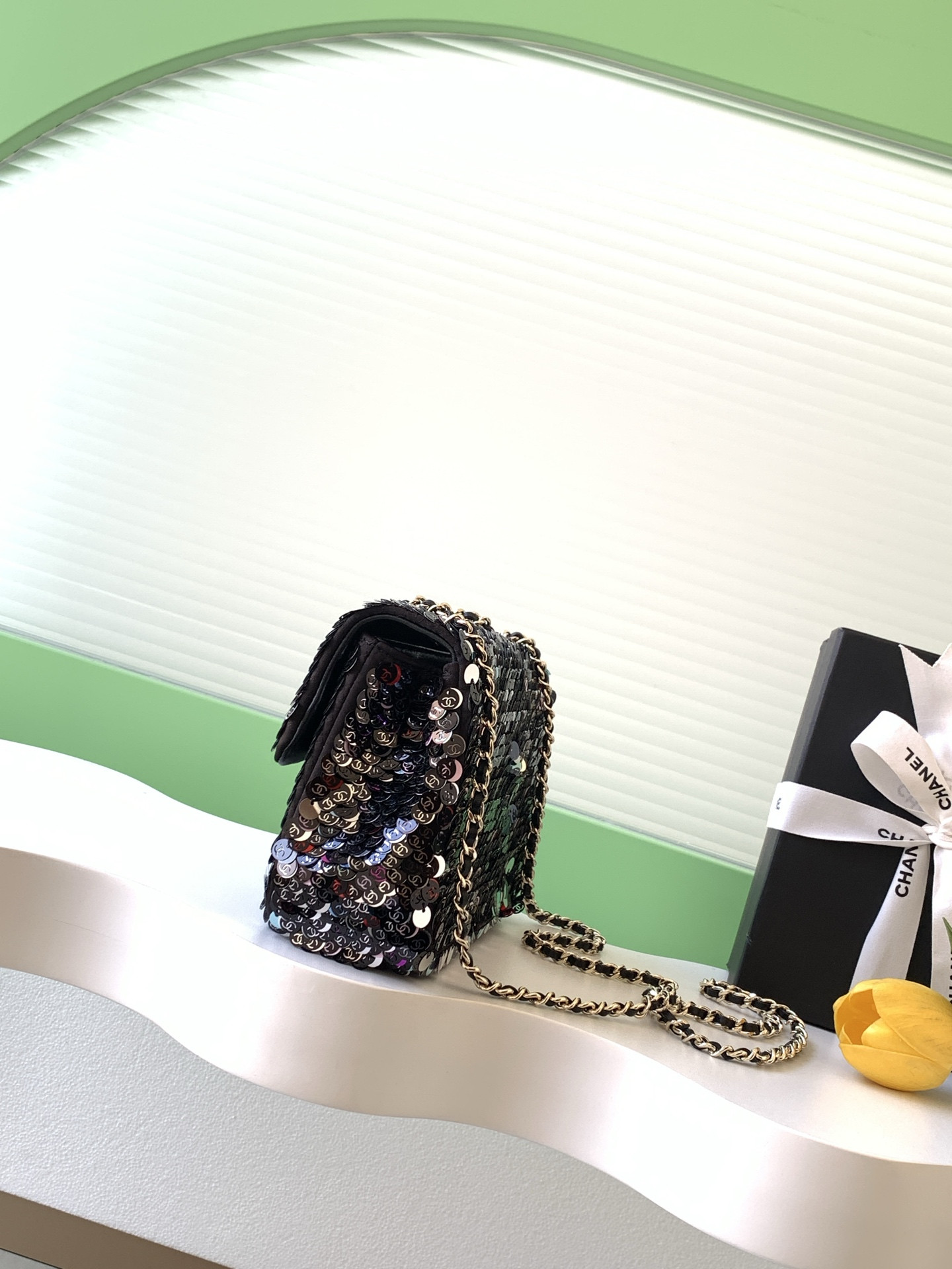 Ch**el Flap Bag 13x21x8cm