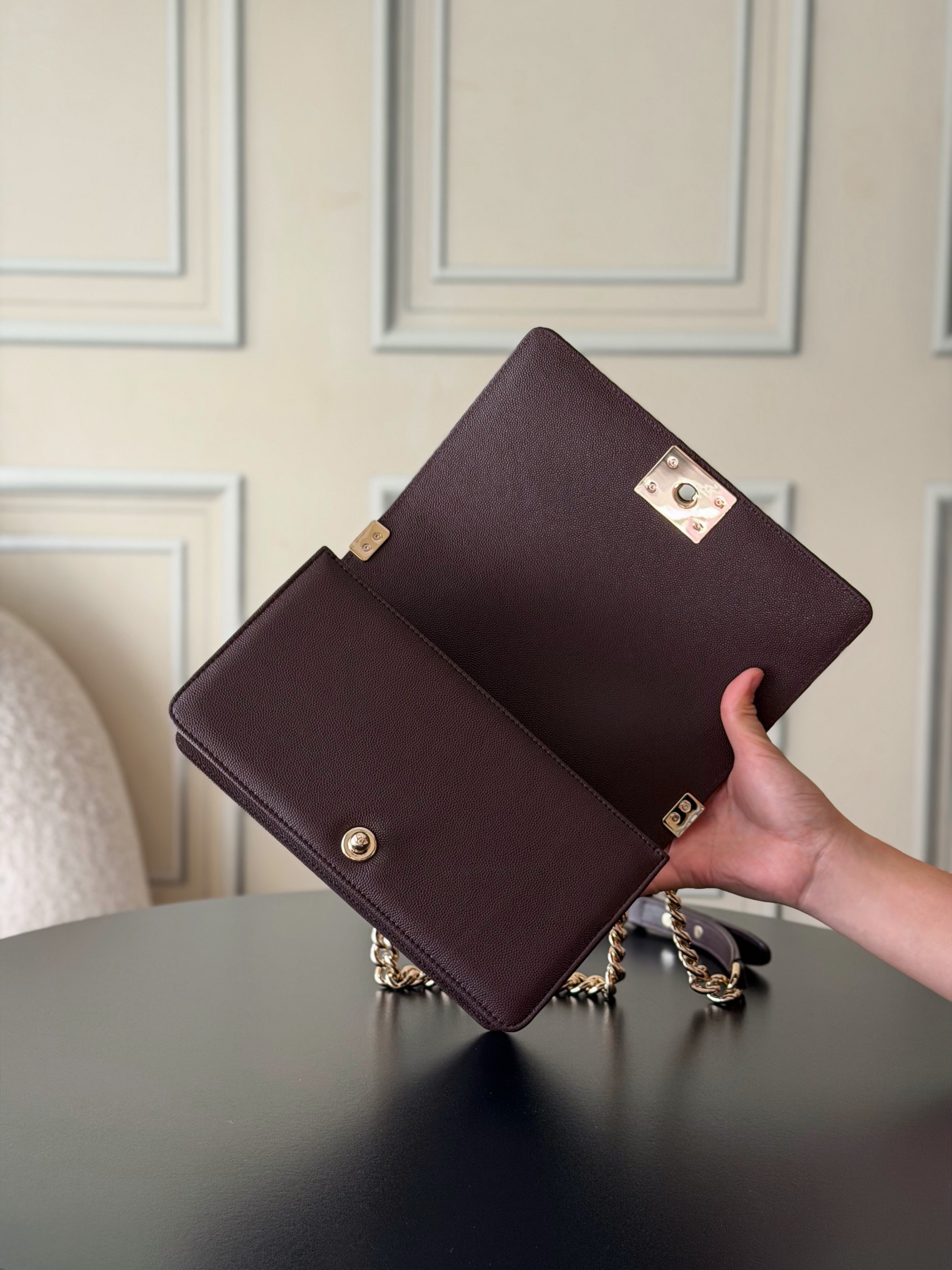 Ch**el Boy Handbag 15x25x9cm