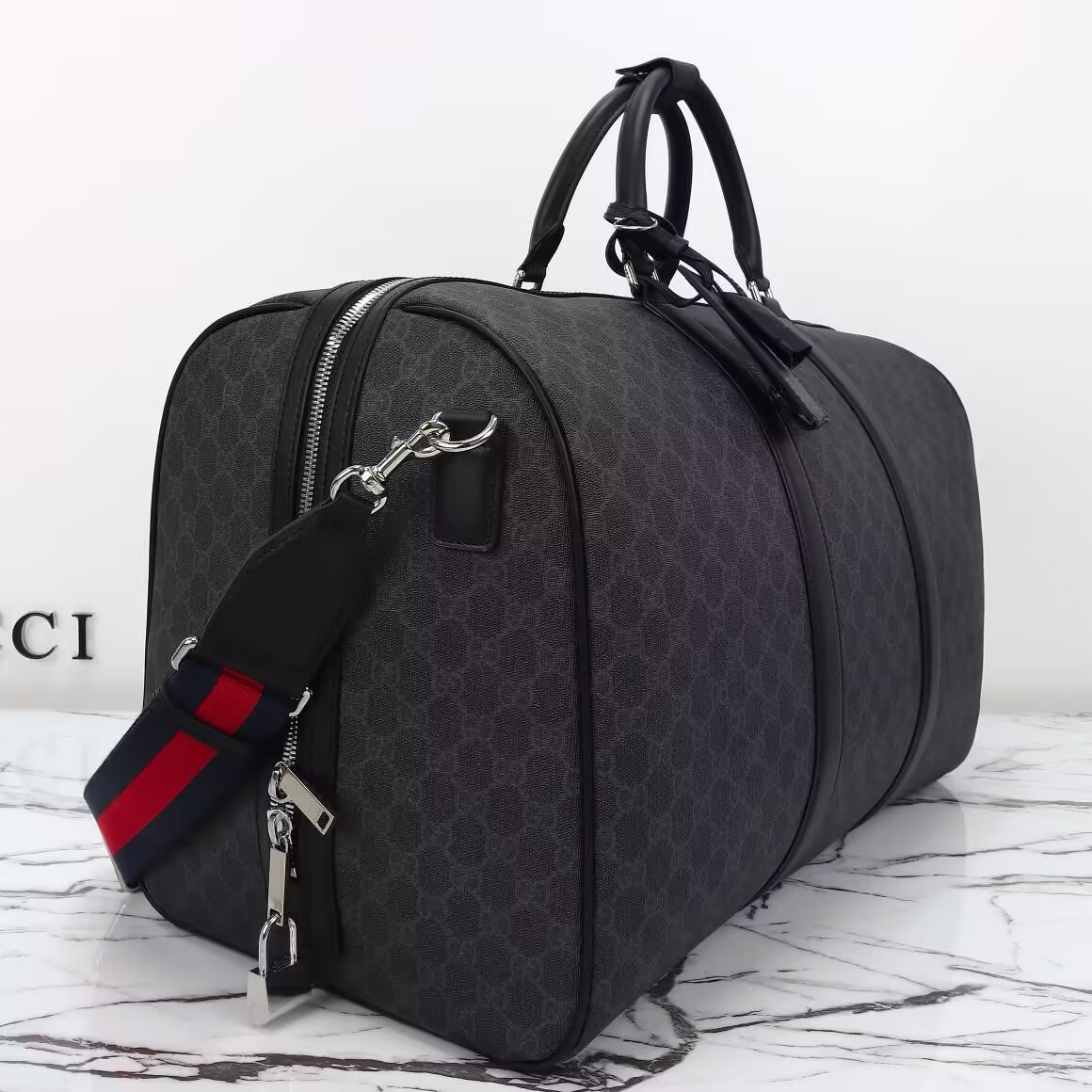 Gucci GG Black Large Duffle Bag 52x33x28cm