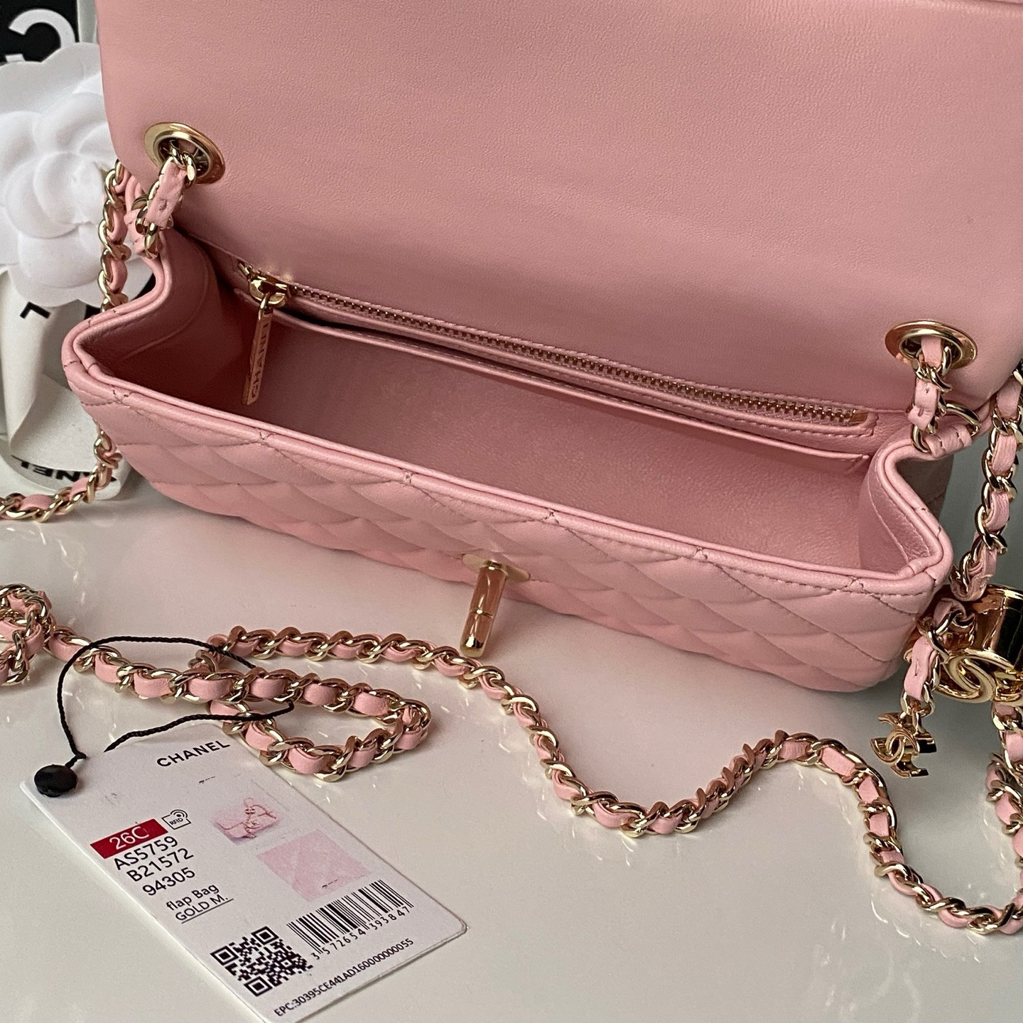 Ch**el classic flap handbag cf as5759 20x13x7cm
