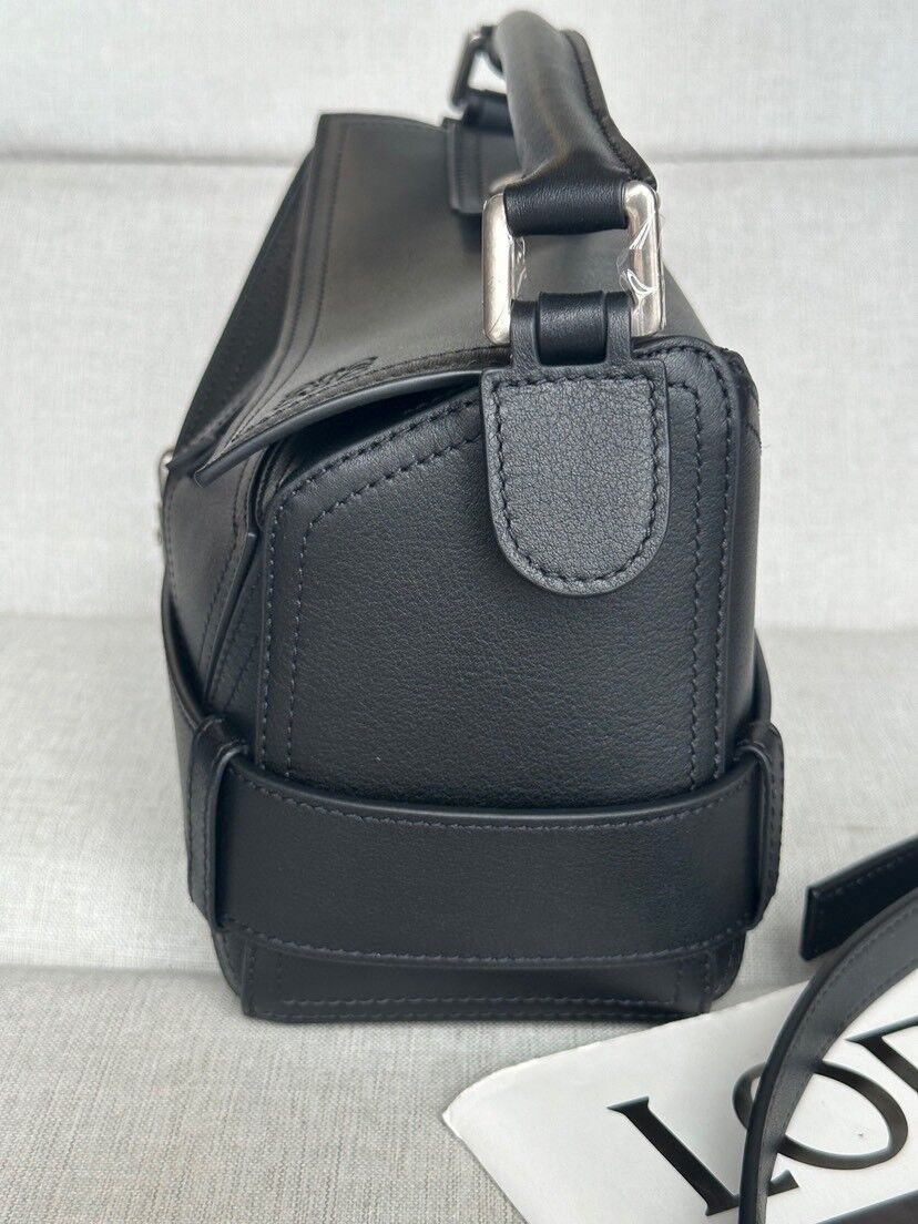 Loewe Small Puzzle Biker bag in shiny calfskin 16.5x24x10.5cm