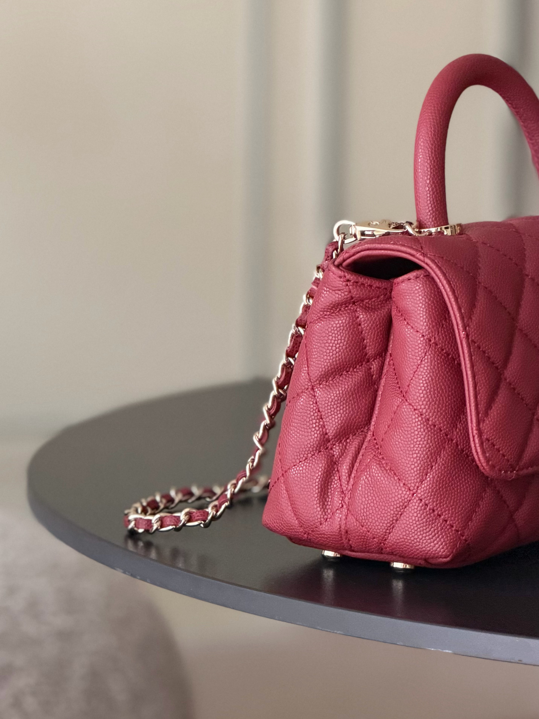 CHANEL mini coco handle 13x19x9cm