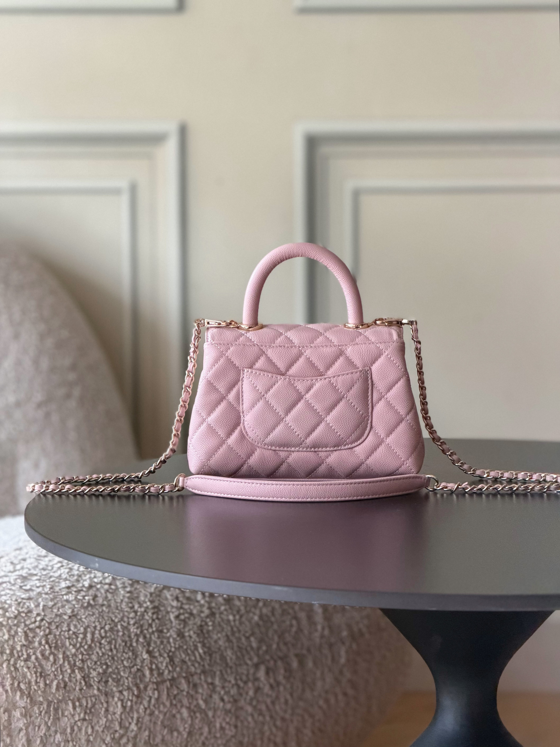 CHANEL mini coco handle 13x19x9cm