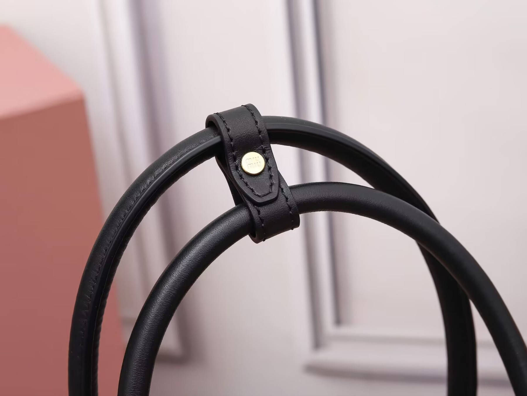 Miu Miu Leather Beau Bag 34x23x12cm