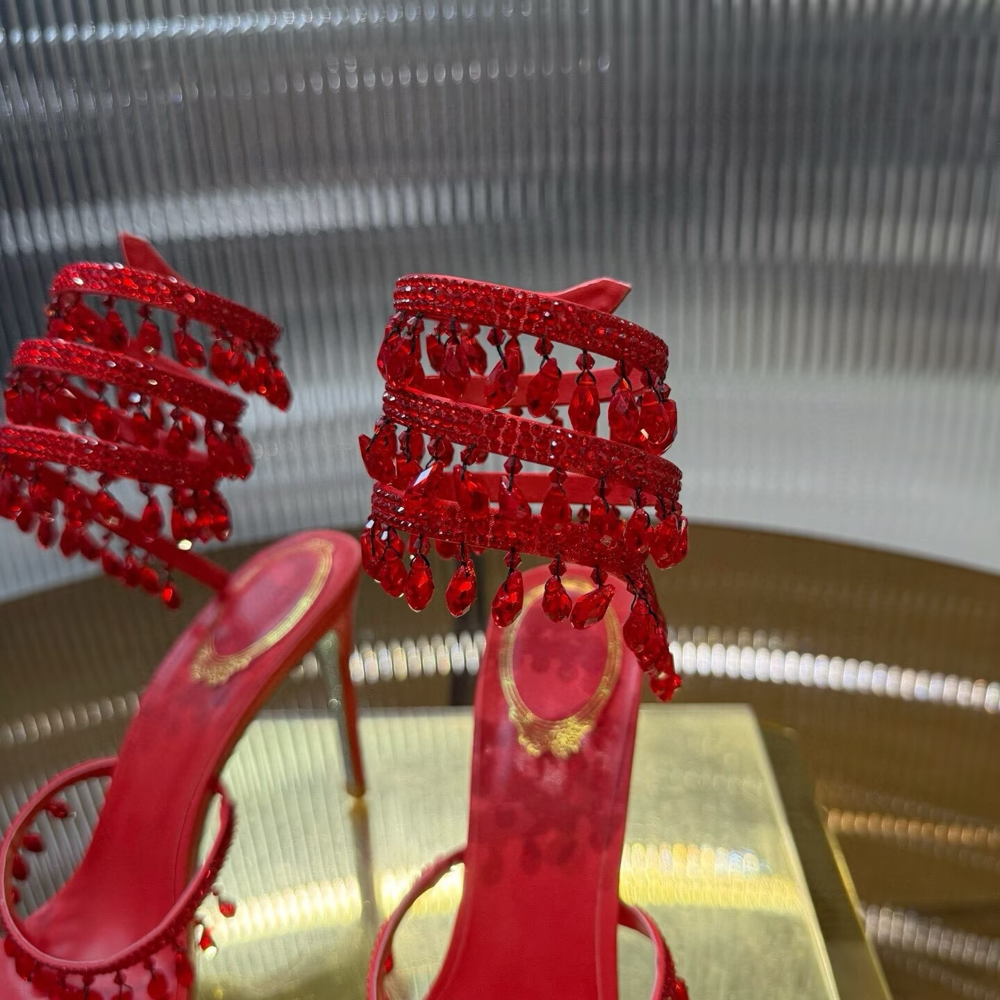 UA RENÉ CAOVILLA CHANDELIER SANDAL 95mm