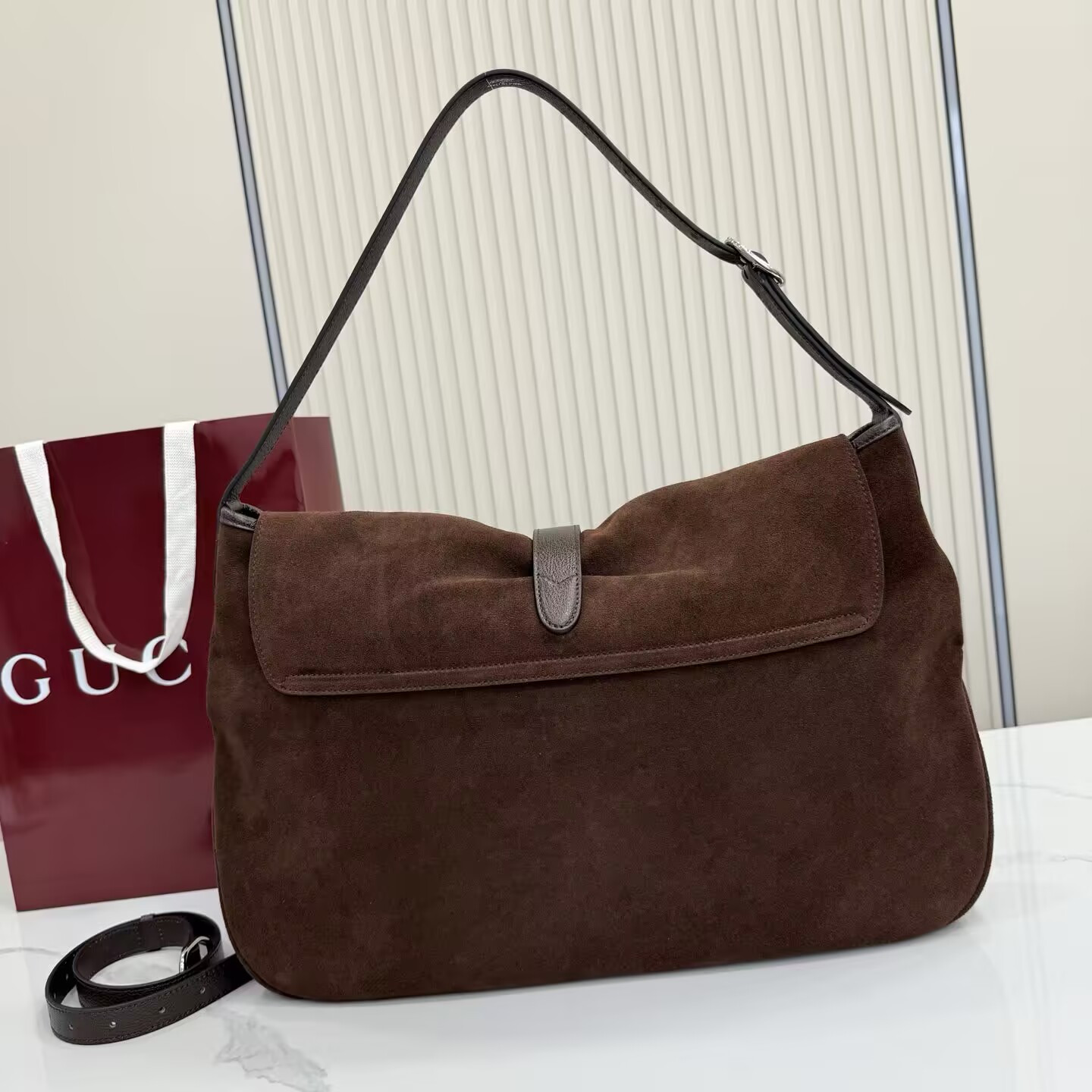 Gvc*1 Jackie Flap Large Crossbody Bag Without Box 43x29x5cm