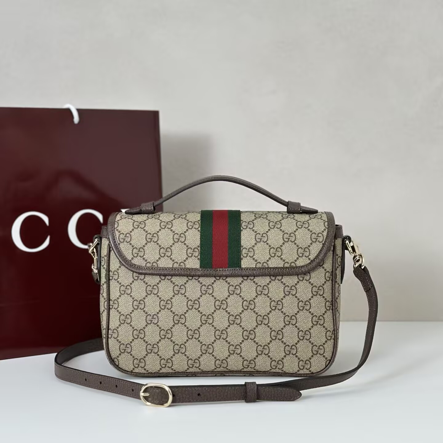 Gvc*1 Ophidia Medium Top Handle Bag 24x11.5x17.5cm