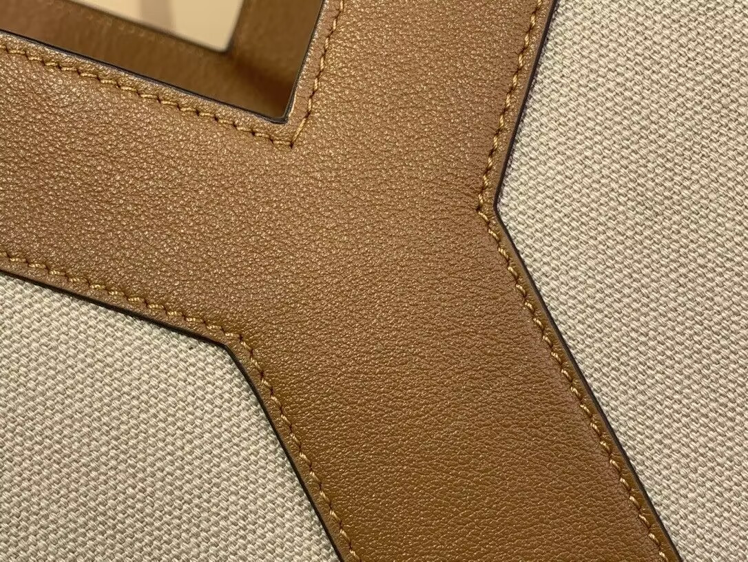 Y51 Y Tote In Canvas And Leather 37×32×7cm