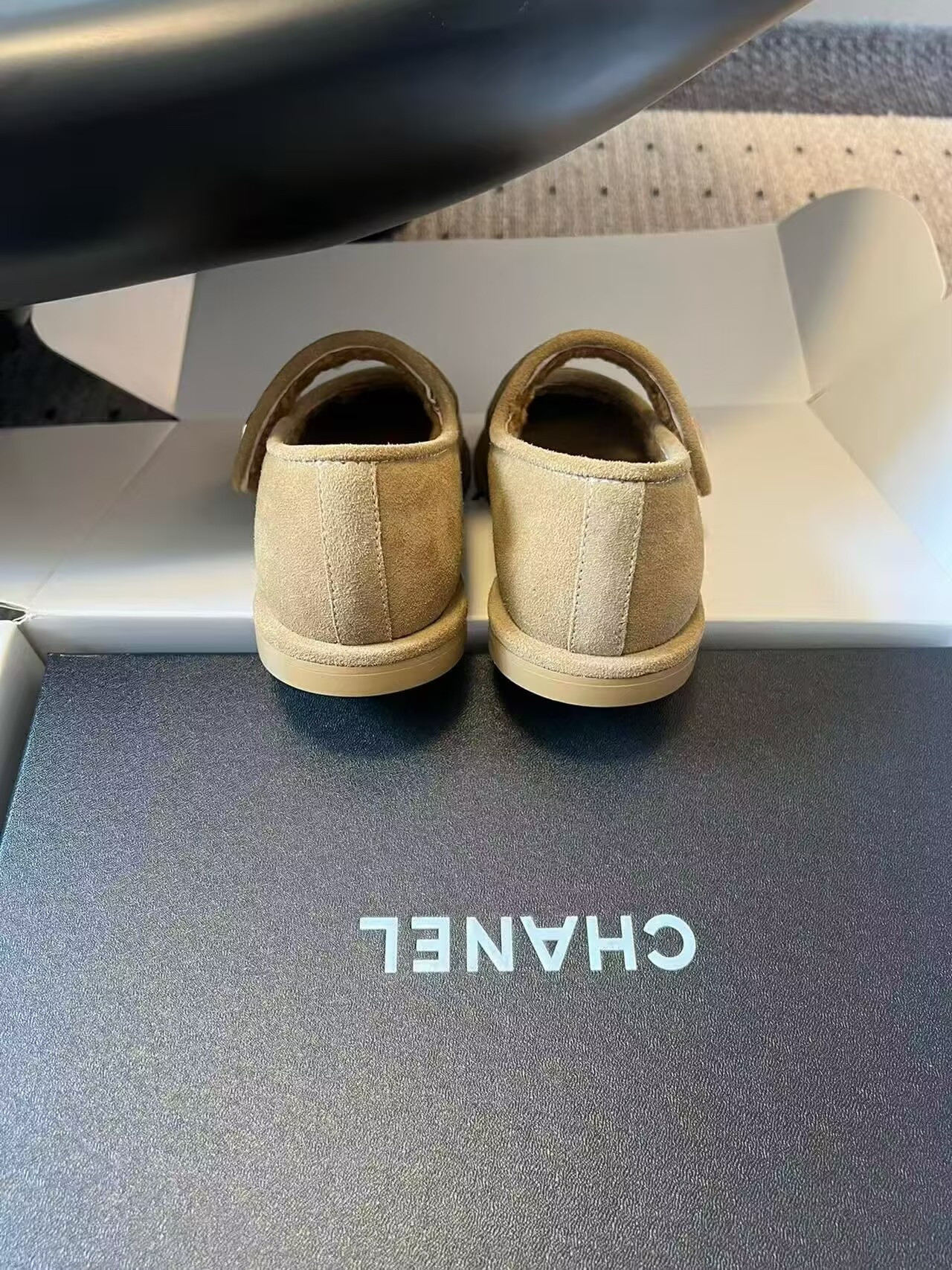 UA Ch**el Mary Jane in Shearling