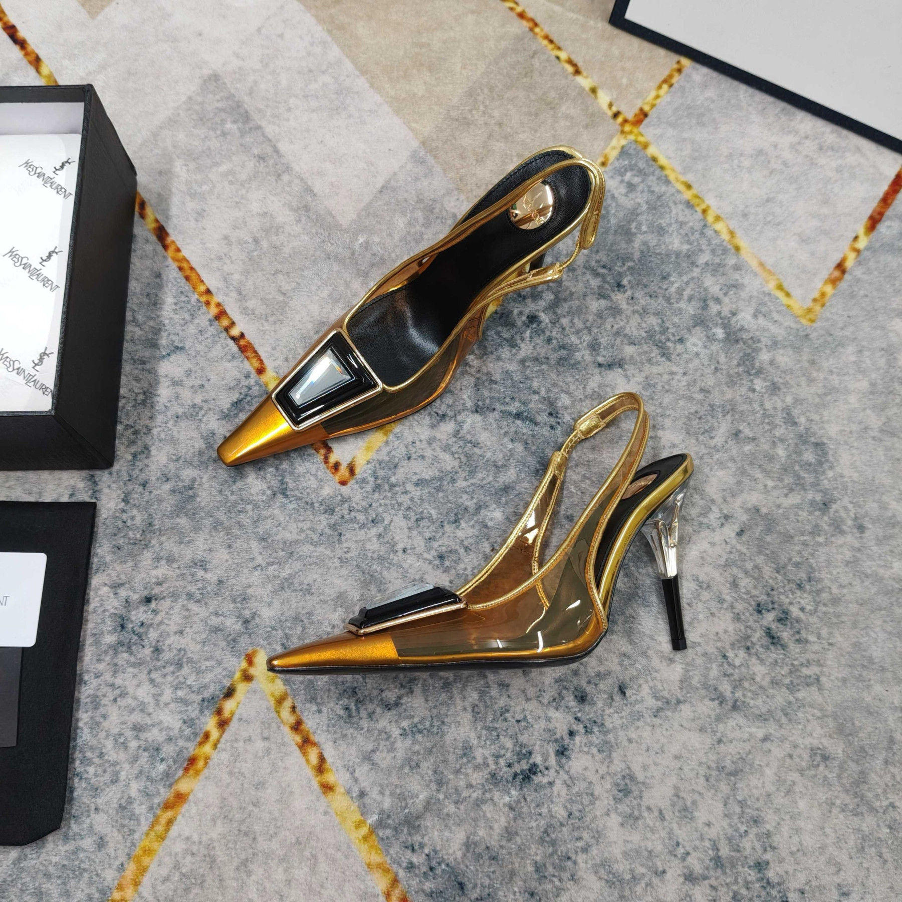 UA Y51 SIBYL Slingback Pumps 10cm Heel