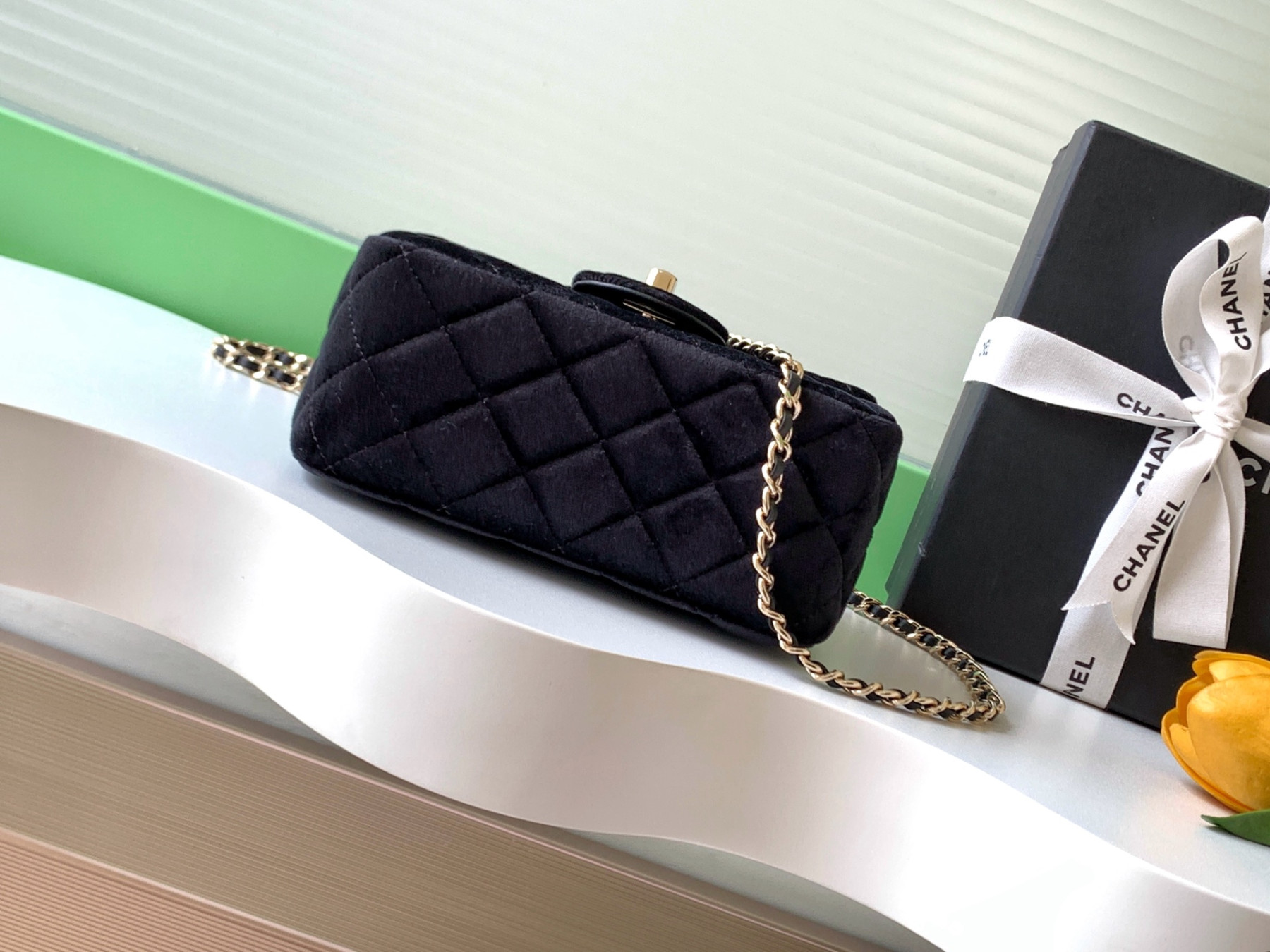 Ch**el MINI FLAP BAG 13x18x7cm