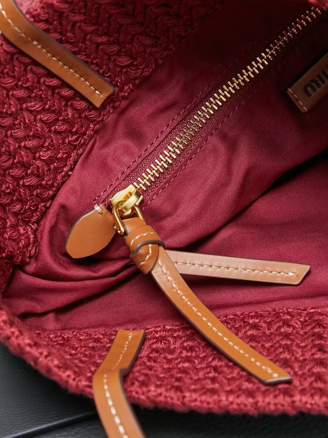 M1v M1v Raffia-effect Woven Tote Bag 41x32cm