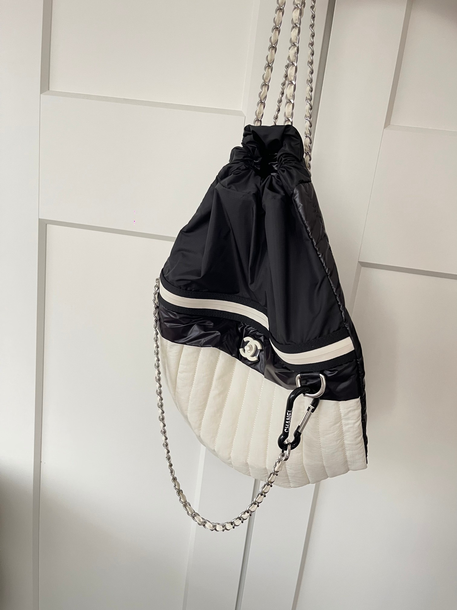 Ch**el Nylon Backpack 44x35cm