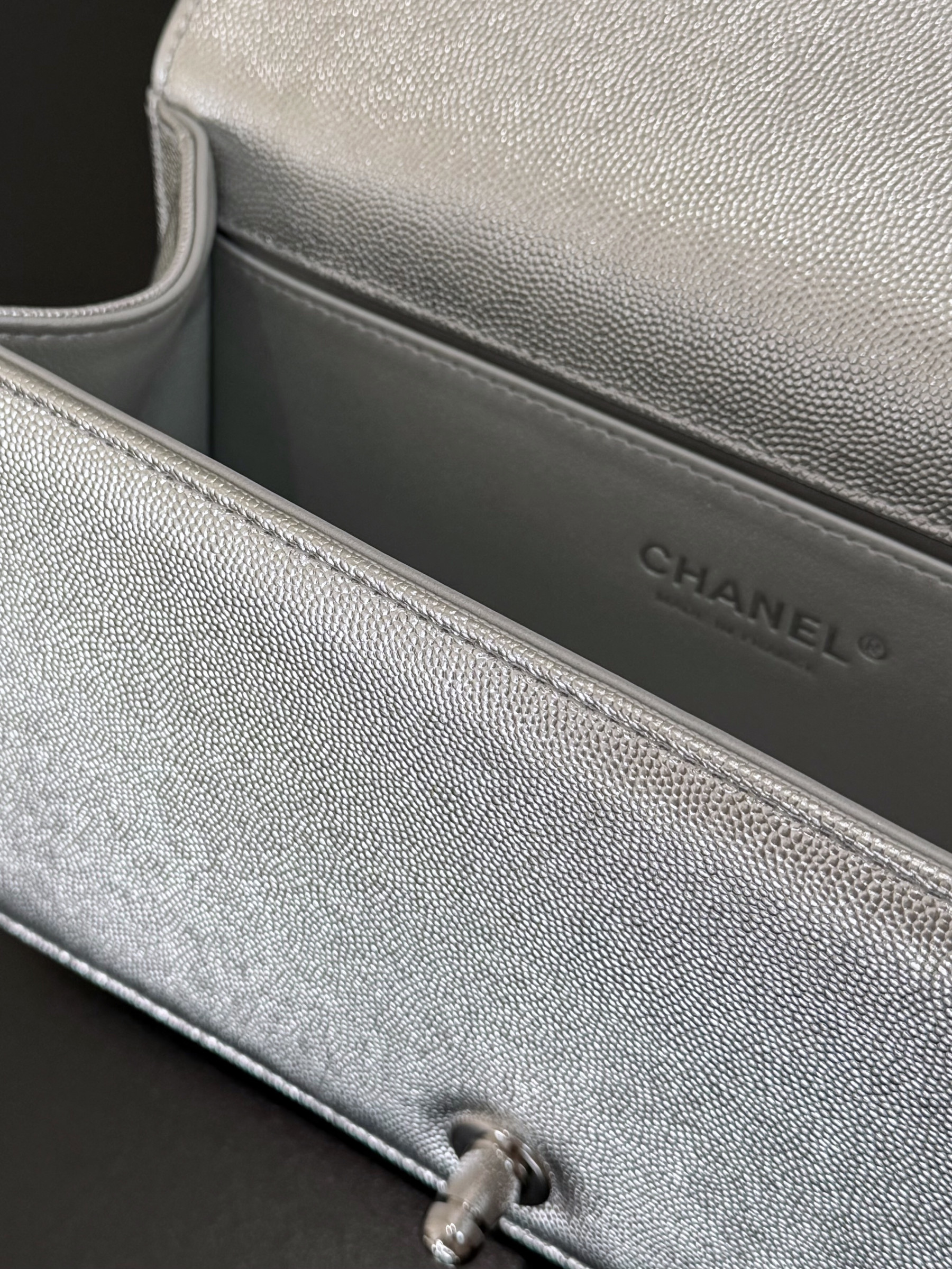 Ch**el Boy Handbag 15x25x9cm