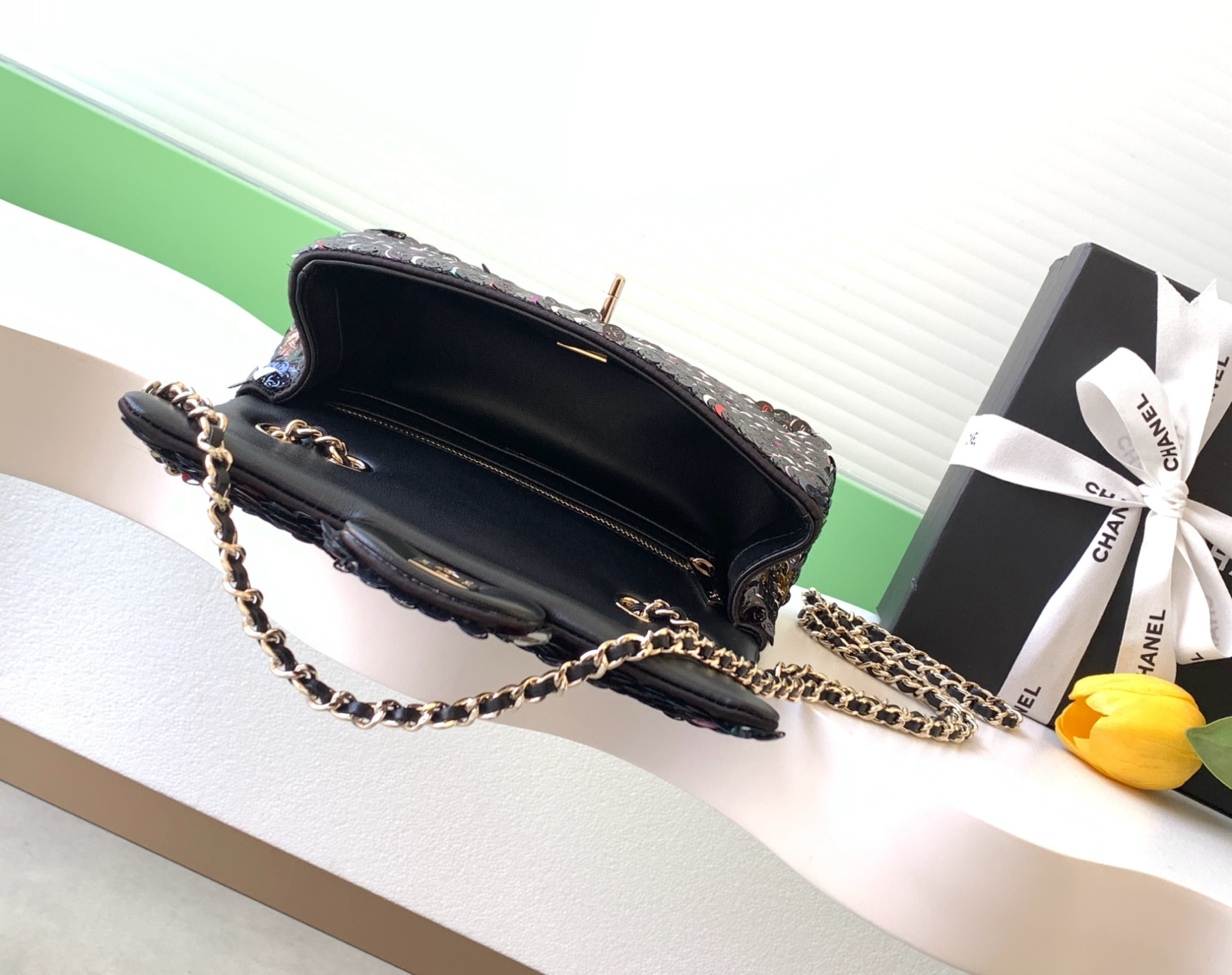 Ch**el Flap Bag 13x21x8cm