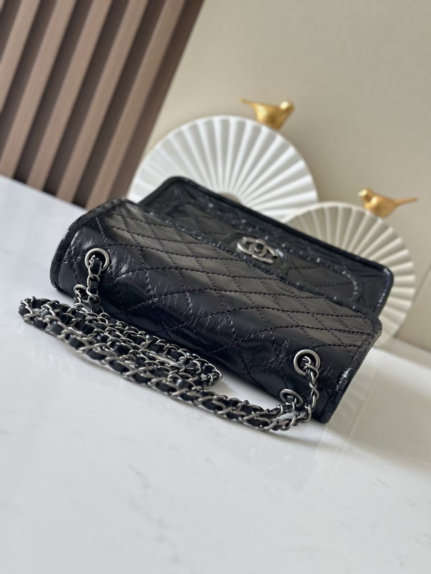 Ch**el vintage flap tofu bag 26x11x23cm