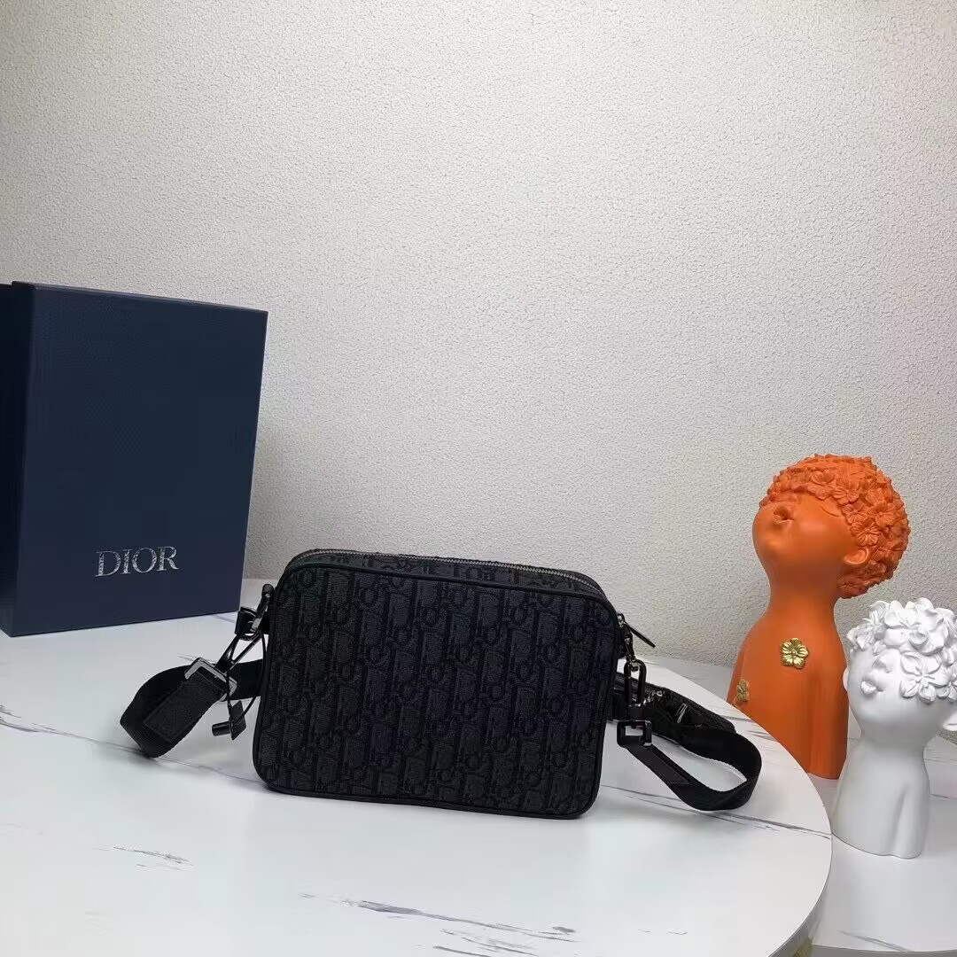 D10r Saddle Triple Pouch Black D10r Oblique Jacquard 18x25x5CM