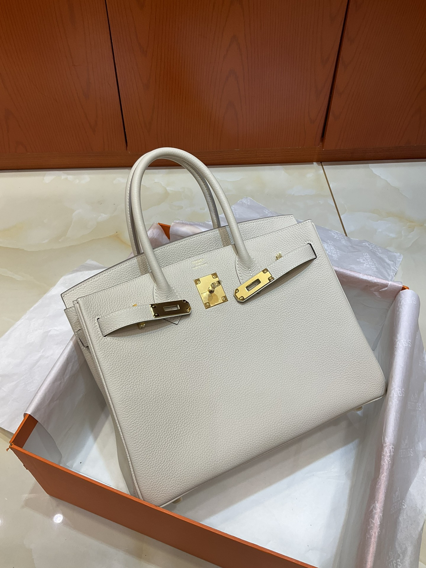 H**me5 BIRKIN Gold 25 30 35