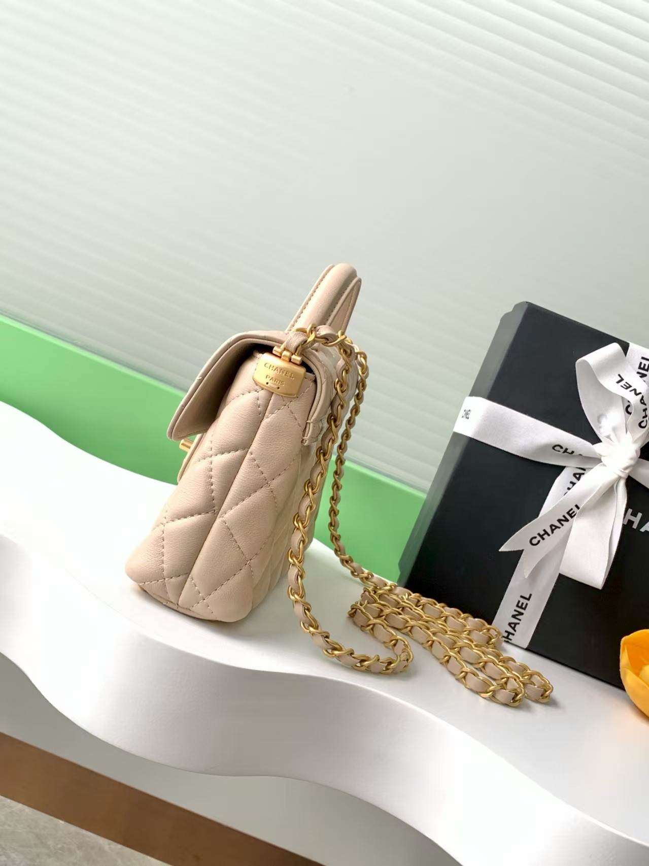 Ch**el Small Top Handle Flap Bag AS5355 14x20x6cm