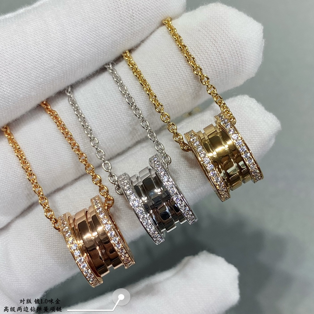 Bv1g*ai Spring both sides drill Necklace