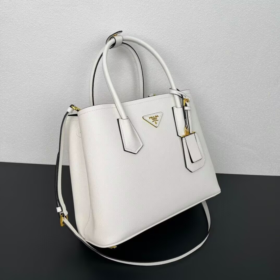 Pra*a double tote small size 33-25-14.5CM