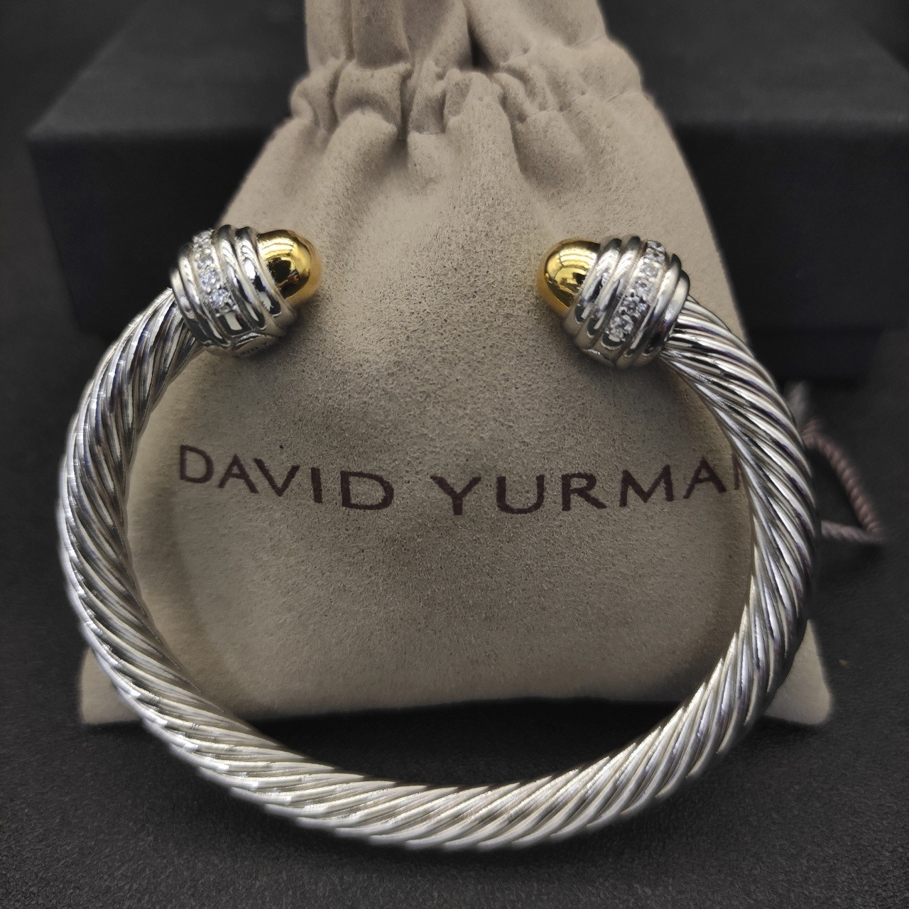 David Yurman 7mm Wrap Bracelet(wrist circumference 15-20cm)