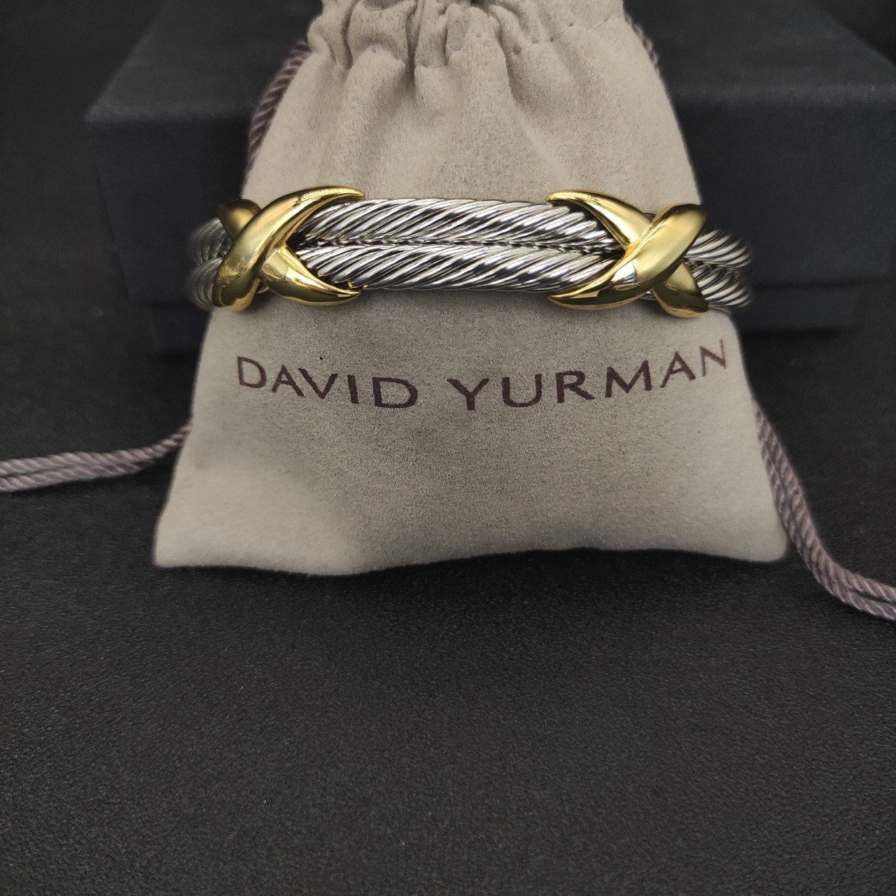 David Yurman 10mm X Bracelet (wrist circumference 15-20cm)
