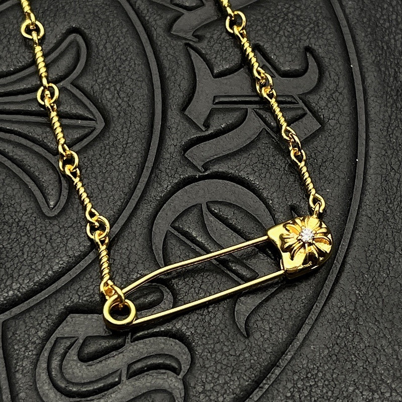 Ch*0me He**ts Twisted Chain Necklace (Chain length 45+5cm)