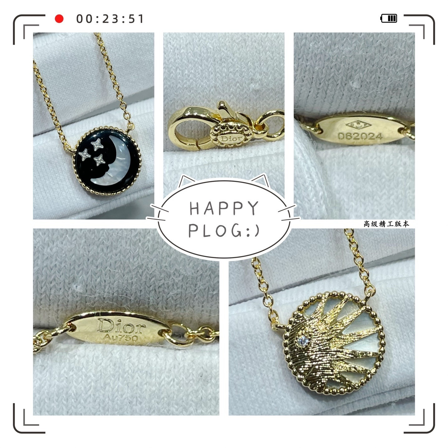 D10r Rose Céleste Medallion Necklace