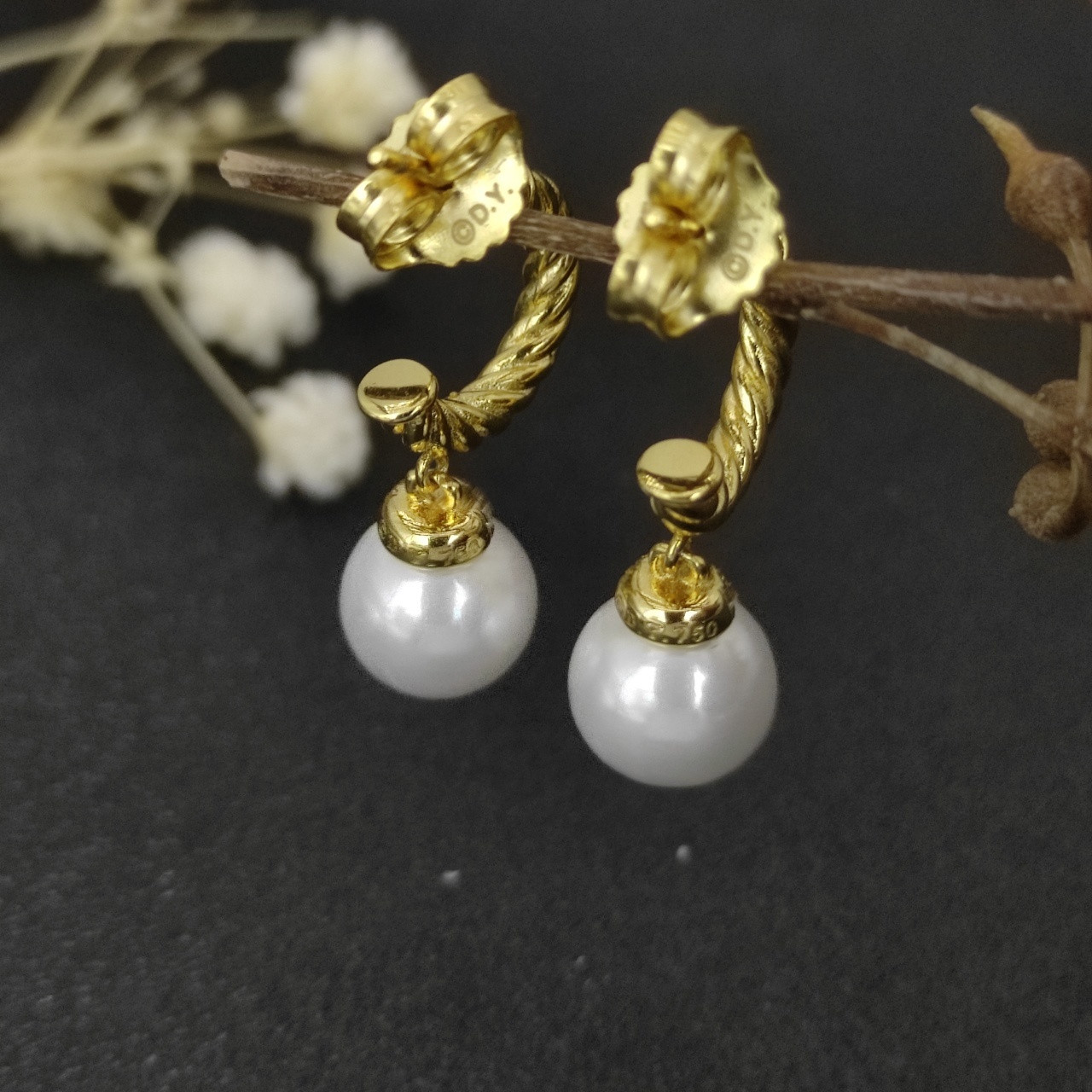 David Yurman pearl Earrings