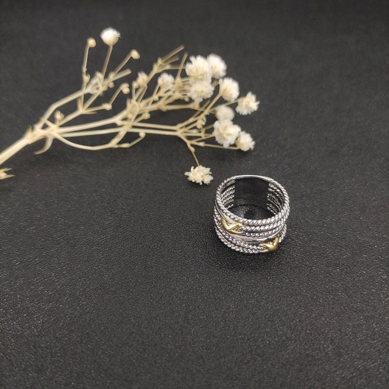 David Yurman Double X color Ring