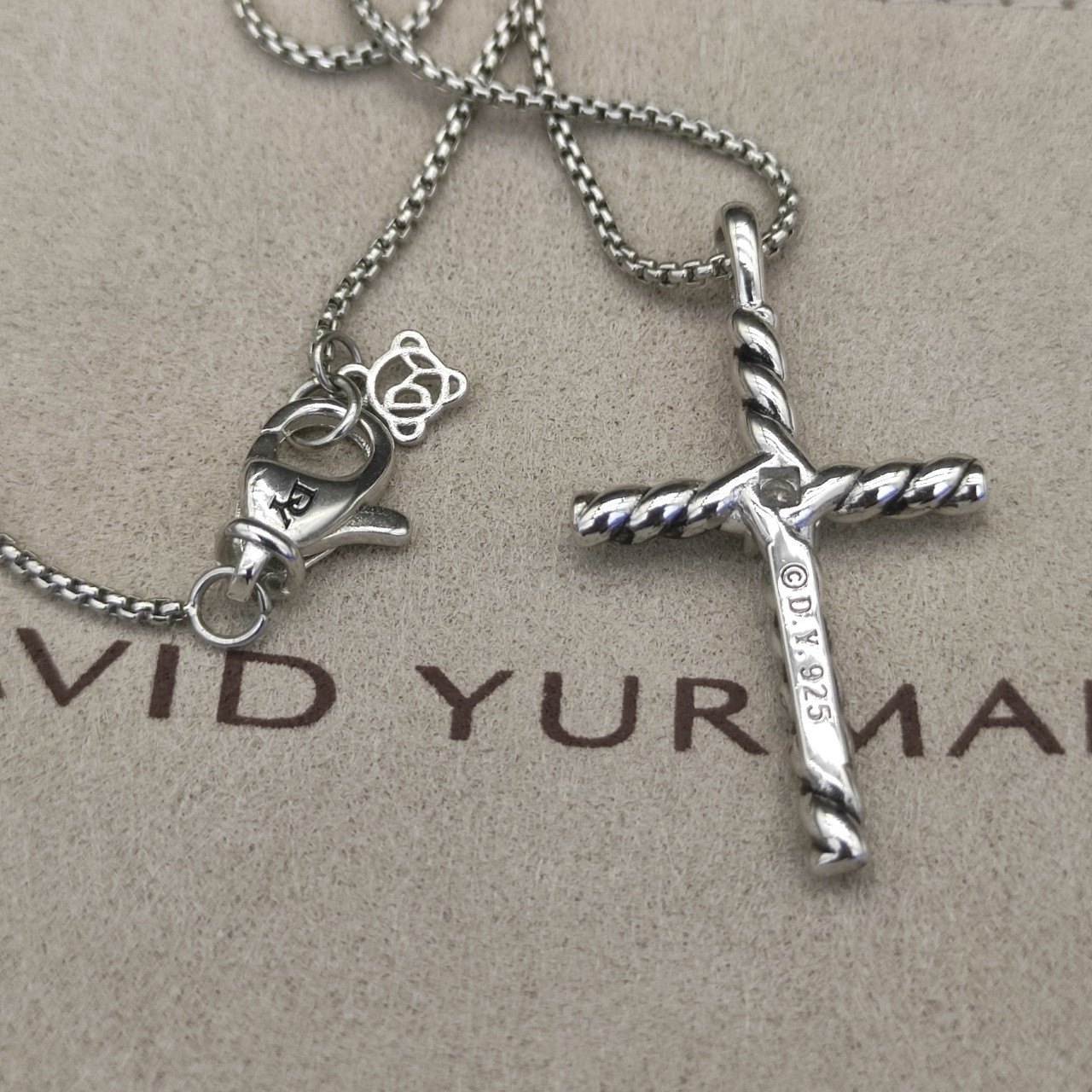 David Yurman Cross Necklace(Chain length 45+5cm delay chain Chain thickness 1.5mm)
