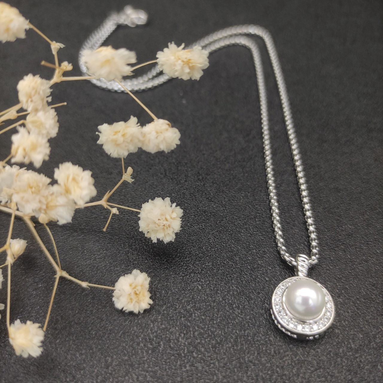 David Yurman PEAL Necklace(chain thickness 2mm, length 45+5cm delay chain)